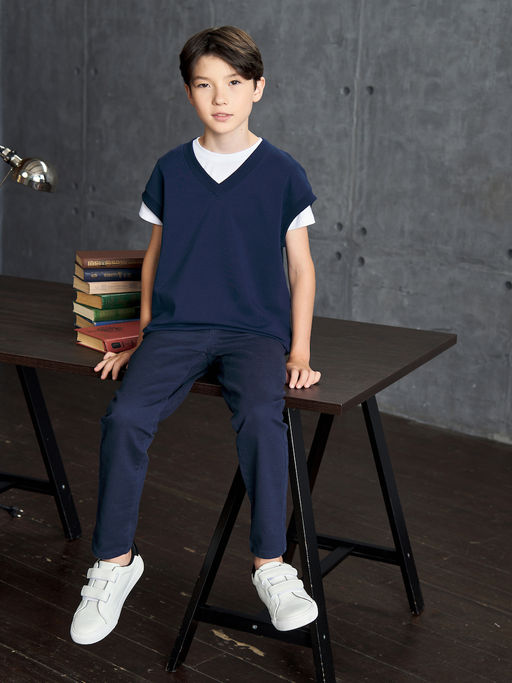 Темно-синий жилет