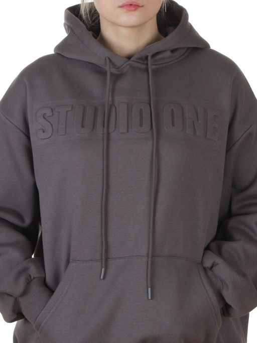 2811 DK. GRAY Худи унисекс женское (95% хлопок, 5% спандекс)