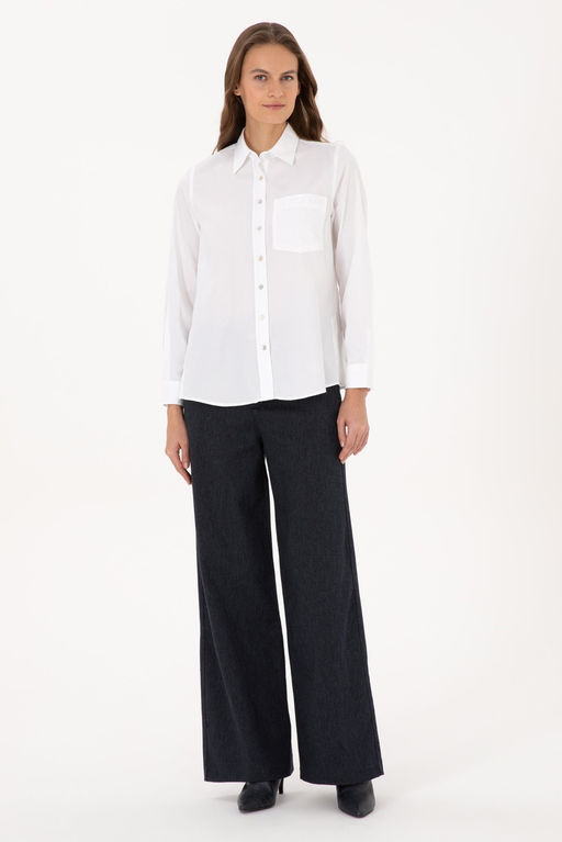 Kad_n Beyaz Uzun Kollu G_mlek - U.s. polo assn фото 4