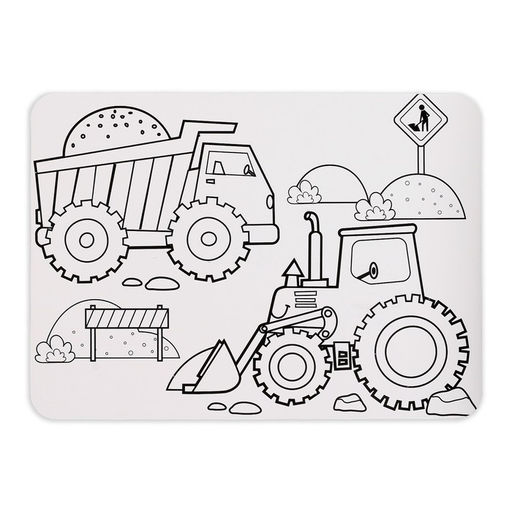 Пазл в рамке Машины на стройке, 34 детали + раскраска - Puzzle time фото 3