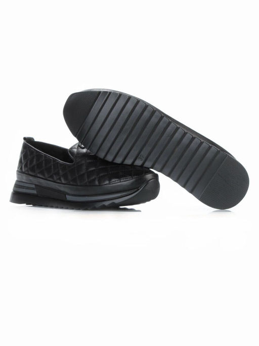 03-5015-1 BLACK Полуботинки женские (натуральная кожа)