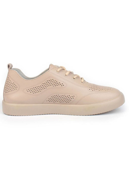 05-YD20-2D DK. BEIGE Кроссовки женские (натуральная кожа)