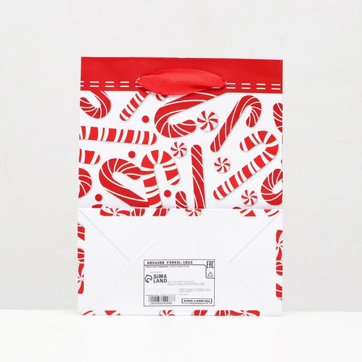 Цена за 12 шт. Пакет ламинированный Новогодний леденец 11,5 х 14,5 х 6 см - Simaland фото 6