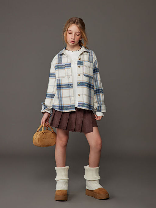 Ekose K?z ?ocuk G?mlek