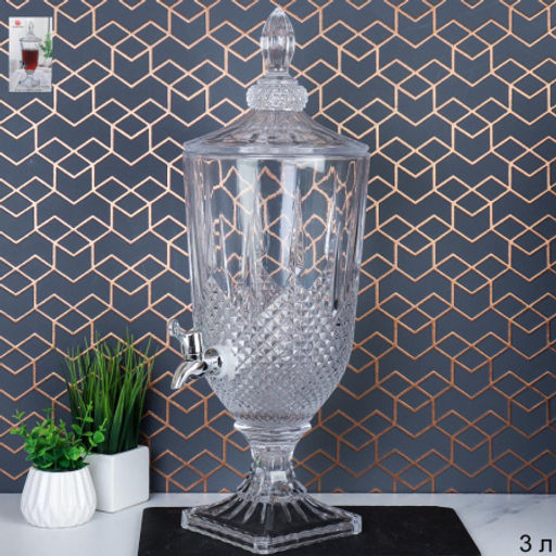 Лимонадник для напитков с краном 3 л / 93600 /уп 6/Диспенсер - ГалеонТрейд фото 2