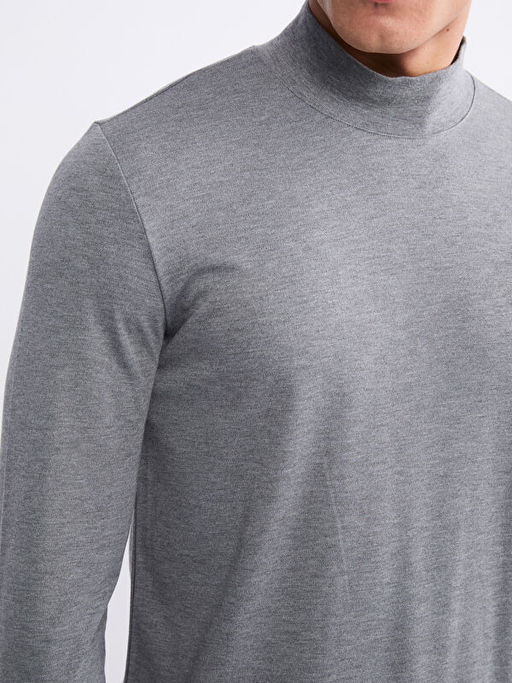 Dik Yaka Erkek Sweatshirt