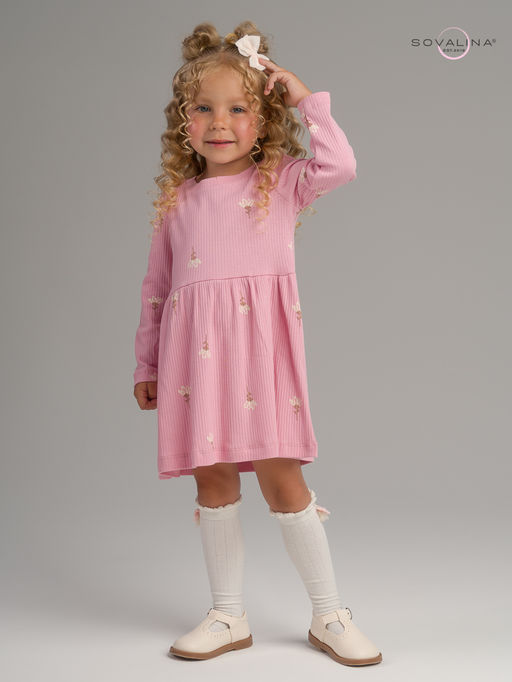 Платье Элла астра на пудре