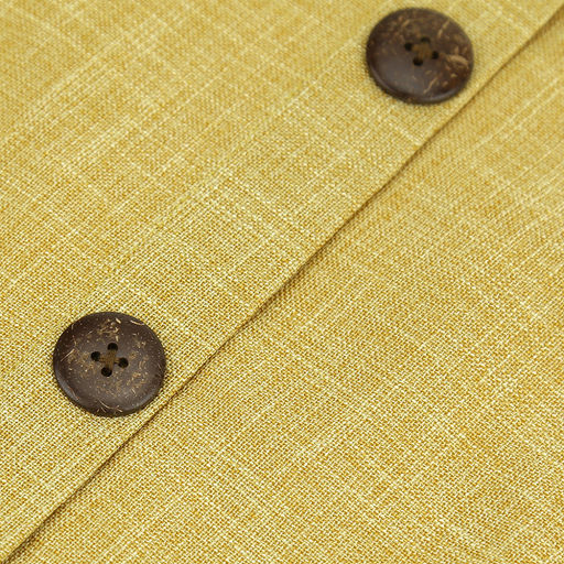 Наволочка декоративная 32х50см Пуговицы горчичный, 2-х сторонняя, искусственная ткань, подкладка-флизелин, на молнии (Китай) - Домашняя мода фото 13