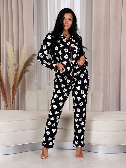 667 ЖЕНСКИЙ ПИЖАМНЫЙ КОСТЮМ (Маус) - А-дина фото 3