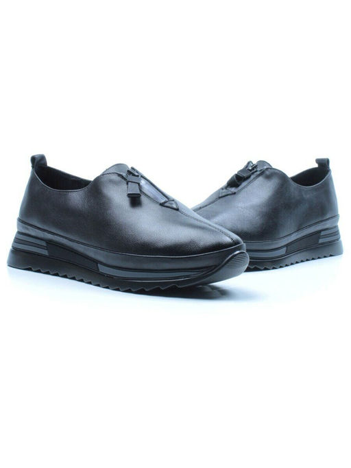 03-5019 BLACK Полуботинки женские (натуральная кожа)