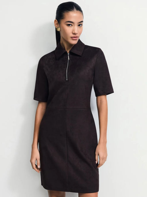 Платье мини из искусственной замши / Zarina