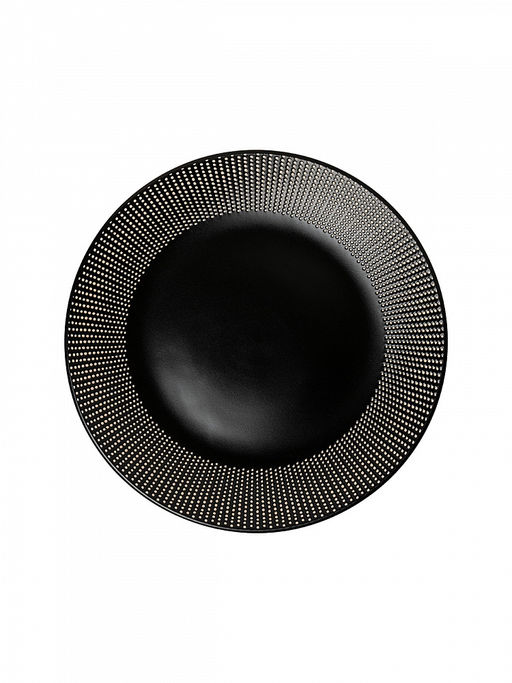 Тарелка сервировочная D26,5 черный керамика - Lucky фото 3