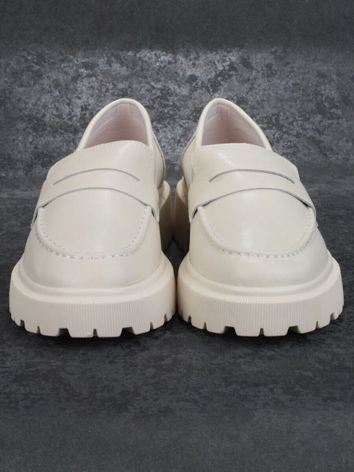 03-PDD178-2 LIGHT BEIGE Лоферы женские (натуральная кожа)