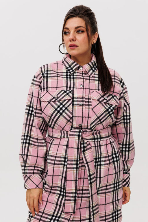 Пальто ANELLI 1338 розовый кизил  фото 3