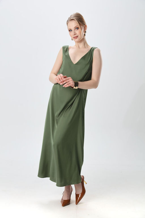 Платье NIKVA н1014-6 зелень  фото 5