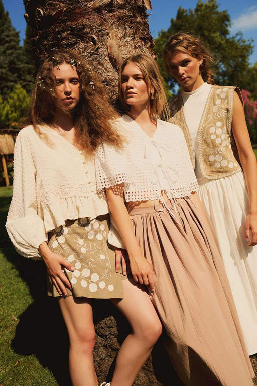 Макси-юбка из поплина Manuka x DeFacto  фото 2