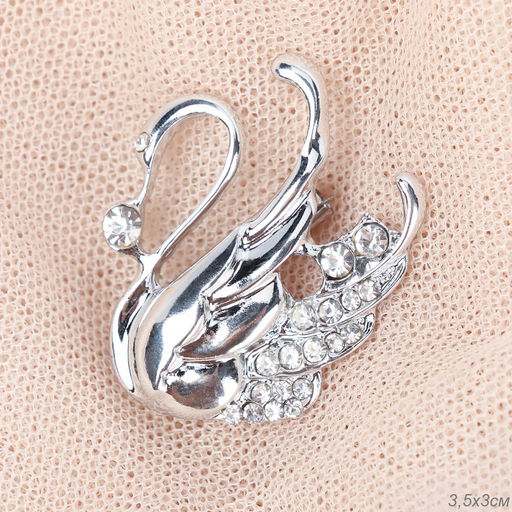 Брошь Лебедь / 38B-1/01 /