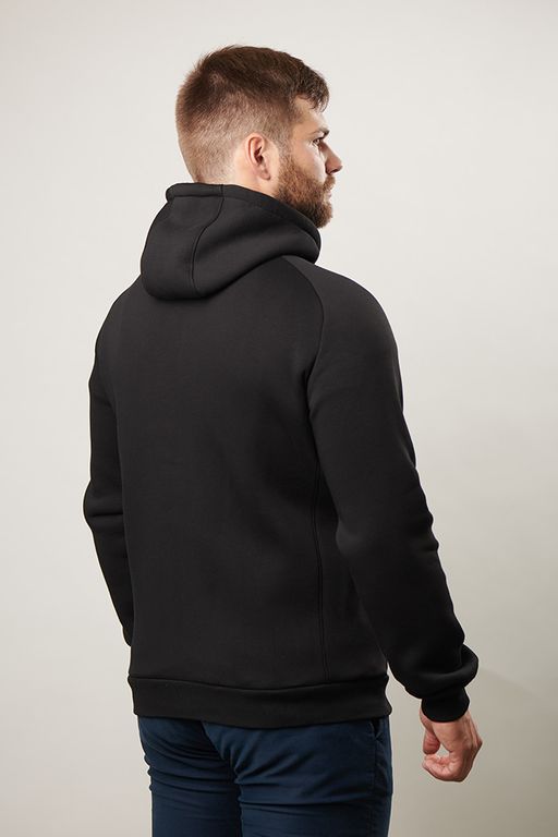 Толстовка М-1455: Футер 3-х ниточный Чёрный / Электрик - Relay фото 2