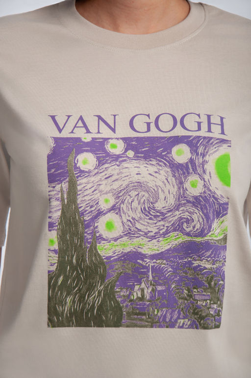 Арт. 31107 Футболка женская 44-52 (5 шт) Цвет:бежевый - Калинка фото 12