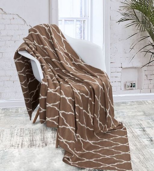 Флисовый плед Пралине 150*200 см. - Лен поволжья фото 4