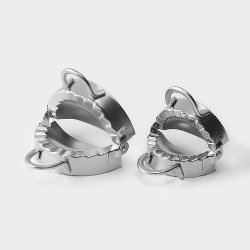 Набор для лепки пельменей Доляна «Пельменница», 6 предметов, нержавеющая сталь