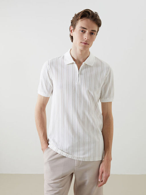 Polo Yaka ?izgili Erkek Ti??rt