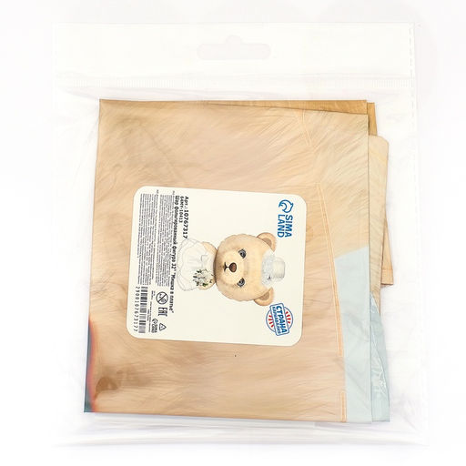 Воздушный шар фольгированный 32" «Мишка в платье», фигура