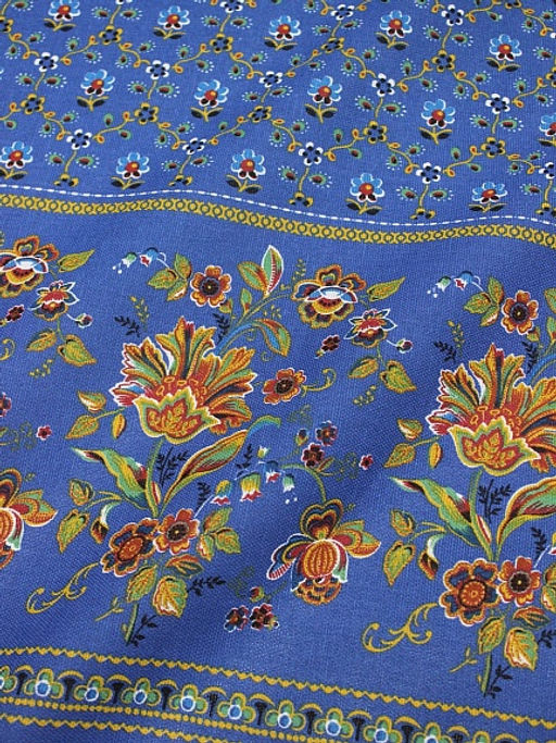 Рогожка Ализарин цв.синий, ш.1.5м, хлопок-100%, 160гр/м.кв - Купава фото 2