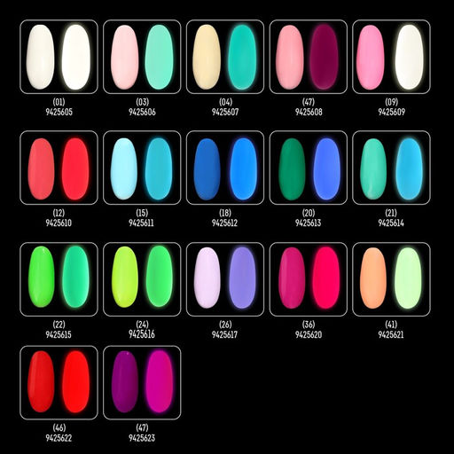 Гель лак для ногтей GLOW IN THE DARK, 3-х фазный, 8 мл, LED/UV, люминесцентный, цвет синий (18) - Queen fair фото 6