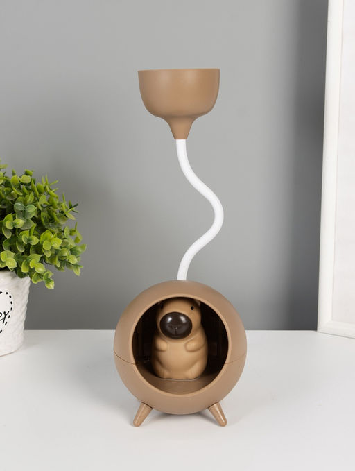 Ночник "Капибара в круглом кресле" LED 3Вт 5V USB АКБ 2 режима 8,5х8,5х25,5 см