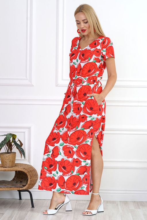 Платье ALANI 2133 красные маки - Alani collection фото 6