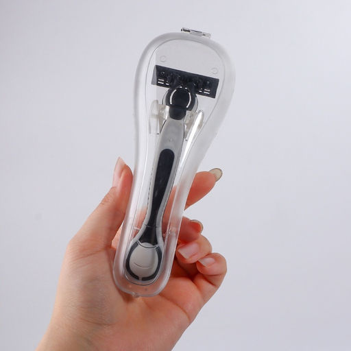 Футляр для бритвы, вентилируемый, 16.2×6.1 см, прозрачный