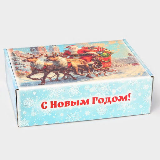 Складная коробка «Дед Мороз», 30.7×22×9.5 см