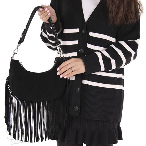 Сумка женская кожаная 99098NNAA black Natale Navetta фото 2