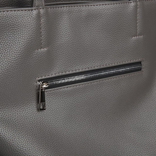 Сумка женская TEXTURA, шоппер, большой размер, цвет серый  фото 5