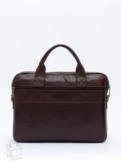 Портфель мужской кожаный 0993Z coffee Zinimsk в Новосибирске