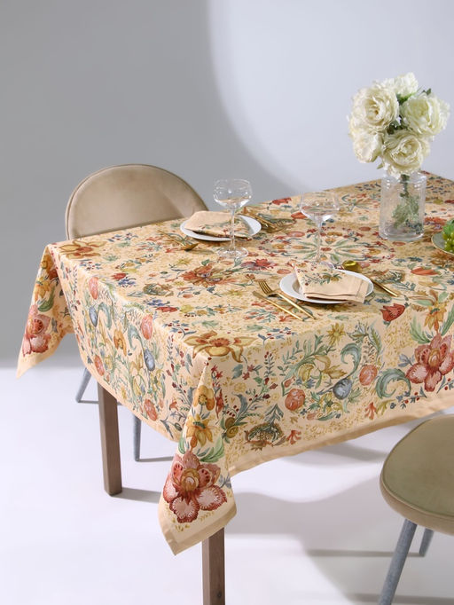 Набор кухонный Этель Floral pattern, скатерть 147?184 2 см с ГМВО, салфетки 40?40 см - 8 шт.  фото 17