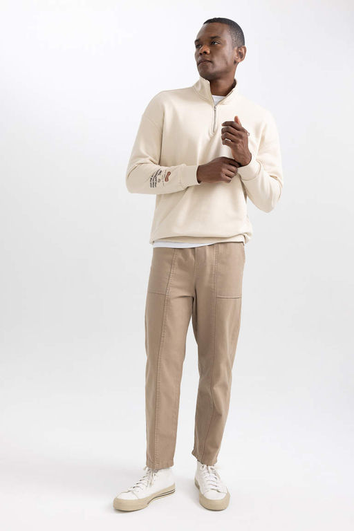 Габардиновые брюки прямого кроя Relax Fit - Defacto фото 6