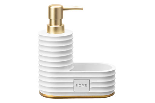 Диспенсер 200 мл 14*6,7*18 см HOME белый, с отделением для губки - Elan gallery фото 5
