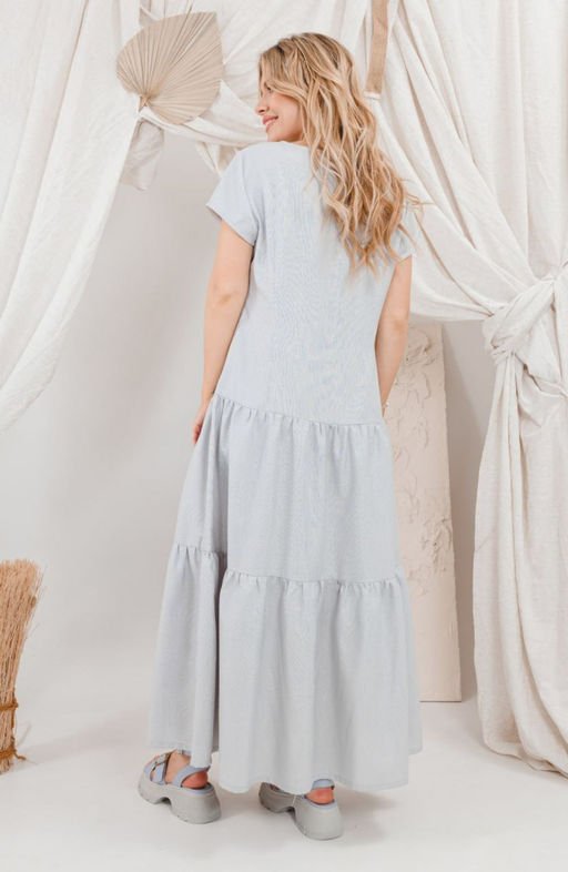 Платье AMORI 9656 светло-серый  фото 2