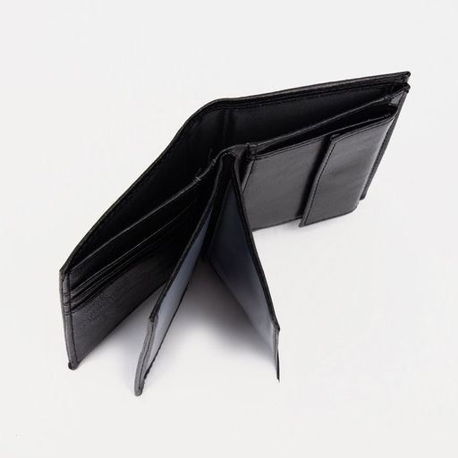 Портмоне мужское без застёжки, 2 в 1, для автодокументов, для купюр, для карт, для монет, цвет чёрный - Simaland фото 6