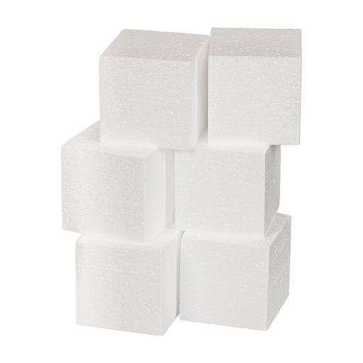 Love2art DPZ-S Заготовка для декора №015 пенополистирол 6 х 6 х 6 см 6 шт 01 Куб 60 мм