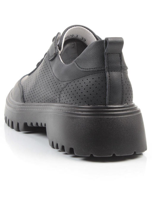 03-YH329-3 BLACK Полуботинки женские (натуральная кожа)