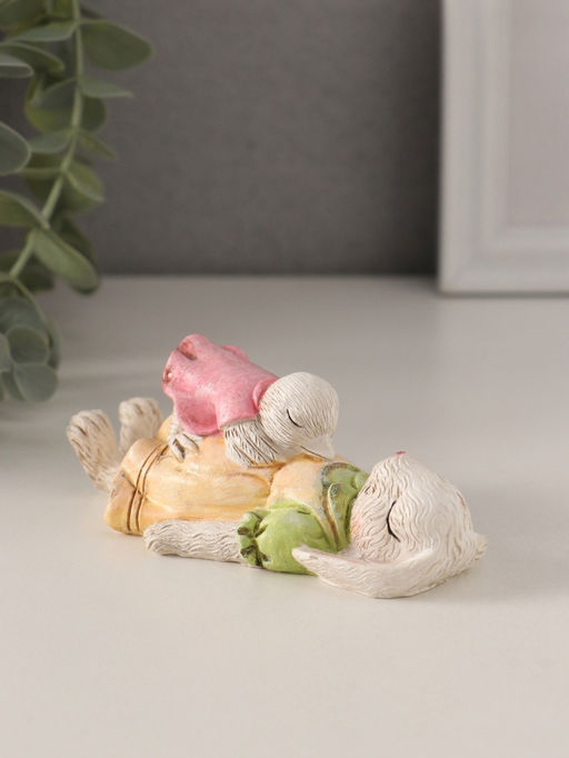 Фигурка полистоун Зайка и цыплёнок: здоровый сон, 11?5?4 см