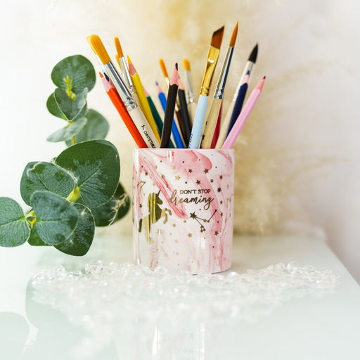 Цена за 2 шт. Кашпо для цветов с тиснением, «Единорог», 8×9.5 см