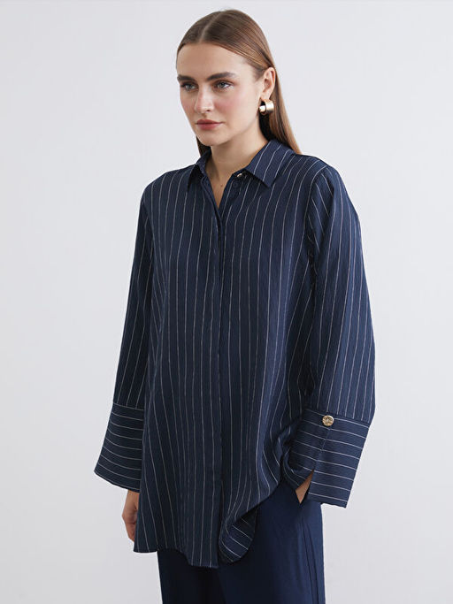 ?izgili Kad?n G?mlek Tunik