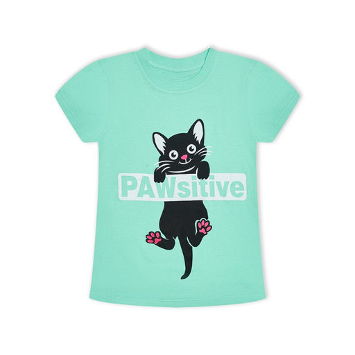 Футболка Подростковая Лапки Ментоловый - Ronda фото 3