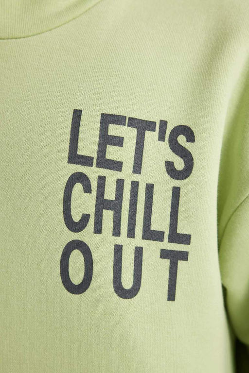 Толстовка оверсайз с капюшоном и принтом для мальчиков - Defacto фото 9