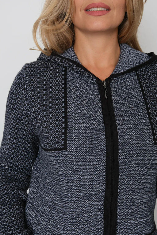 ЗЛАТА Кардиган С 2063/джинс микс