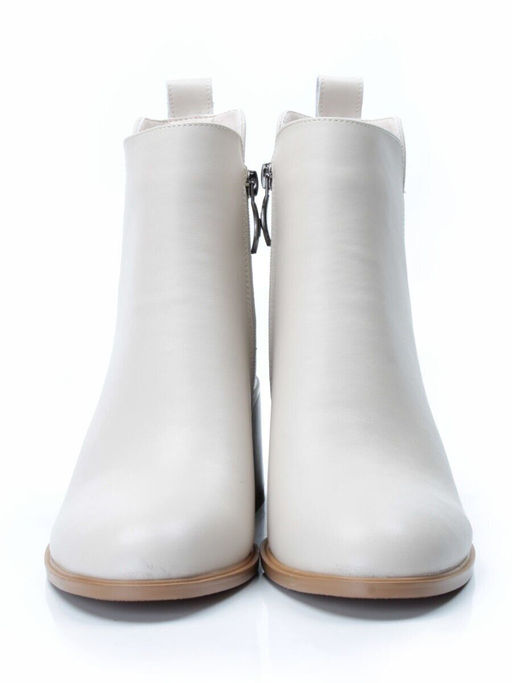 01-PCM341-2 BEIGE Ботинки демисезонные женские (натуральная кожа, байка)